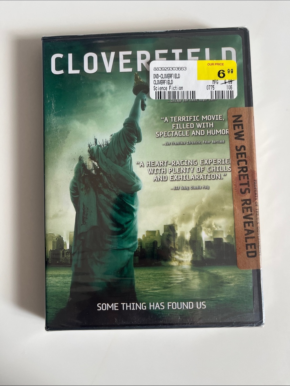 Cloverfield DVD - Green Cover Edition